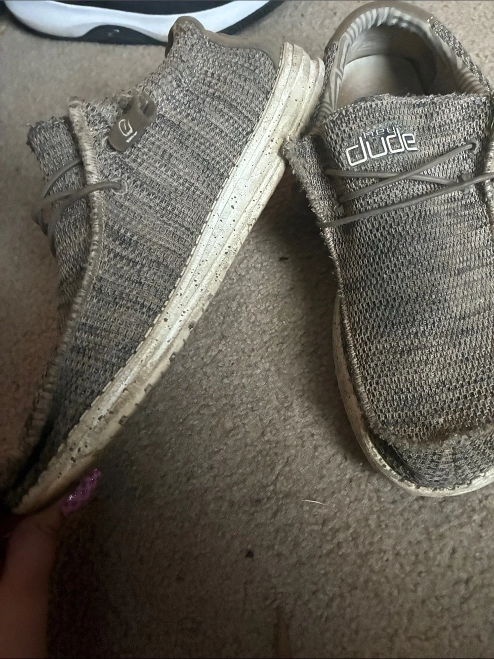 Hey Dude Knit Slip-On Shoes — Brown/Tan